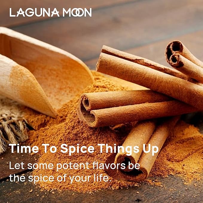 Lagunamoon Fall Essential Oils Set - Spice Fragrance Oils Autumn Gift Set for Diffusers, Home Care, Candle Making Scents, Aromatherapy - Cinnamon, Clove, Citronella, Ginger and Spiced Berries (10mL) - Bloomnest