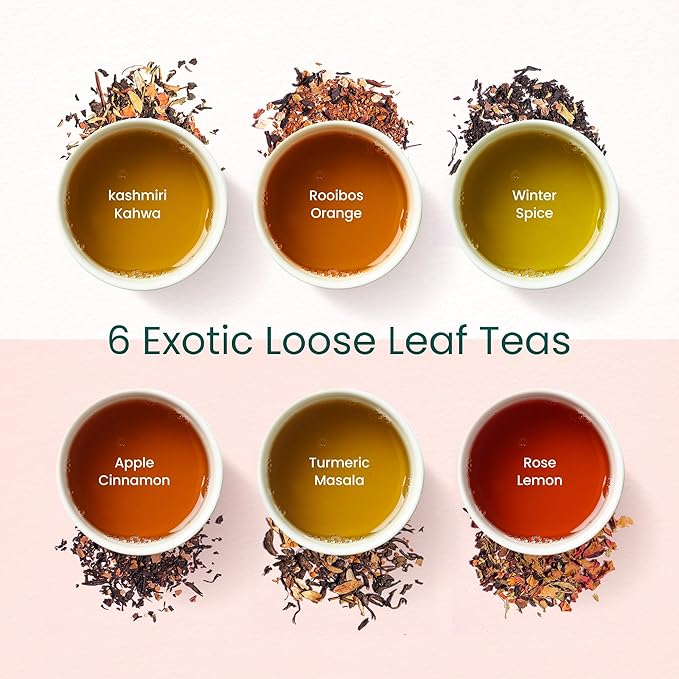 Teaniru, Gourmet Tea Collection – Pack of 10 | 6 Flavored Loose Leaf Tea Set | Gourmet Tea Gift Sets | Corporate Gifting & Bulk Gifts - Bloomnest