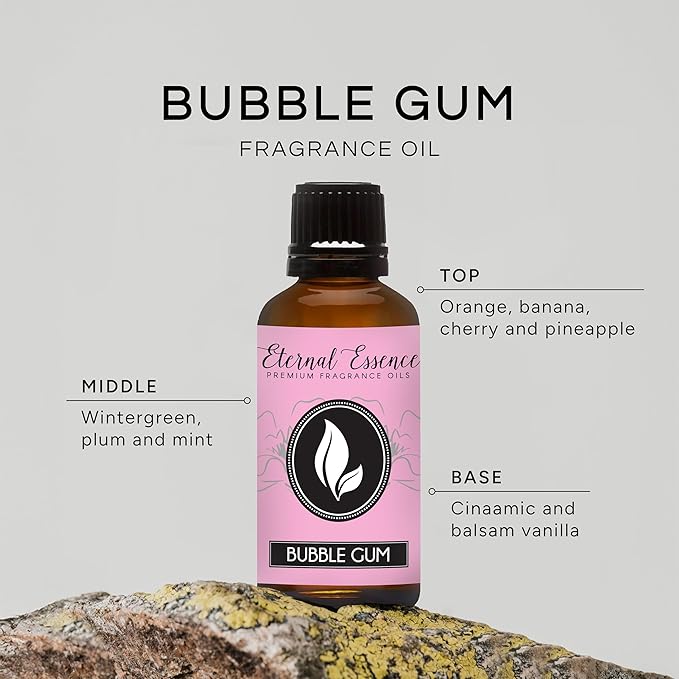 Eternal Essence Oils - Bubble Gum 30ml Premium Fragrance Oil - for Candle, Soap Making, Aromatherapy, Diffusers, Home Care, & Humidifiers EternalEssenceOils