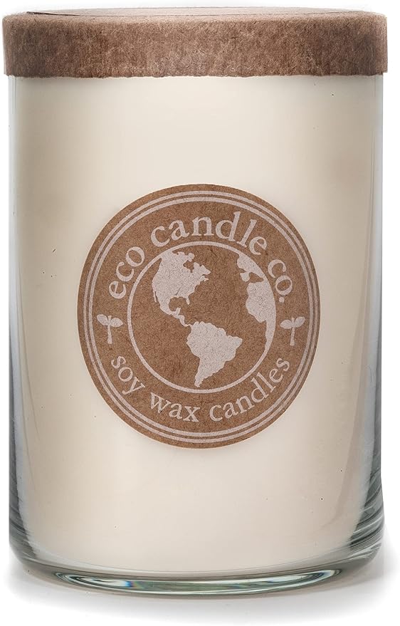 ECO CANDLE CO. Recycled Candle, Happily Ever After, 26 oz. - Scents of Wedding Bouquets - 100% Soy Wax, No Lead, Kraft Paper Label & Lid, Hand Poured, Phthalate Free, Made from Midwest Grown Soybeans - Bloomnest