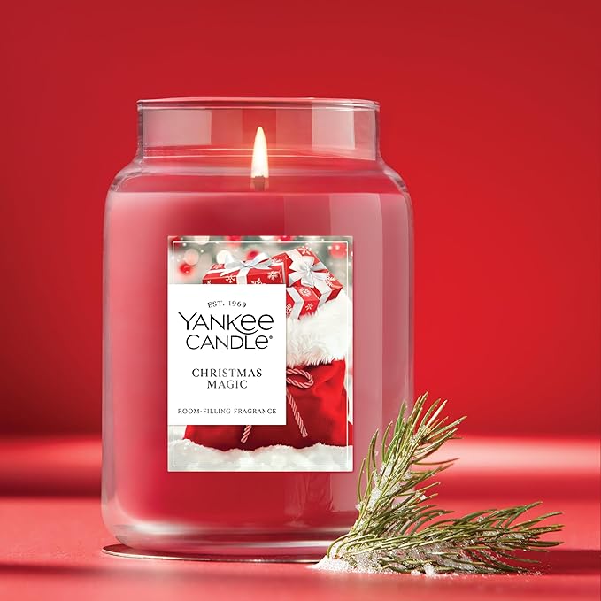 Yankee Candle Christmas Magic Scented Candle, 22oz Large Jar with up to 150 Hour Burn Time, Giftable, Holidays - Bloomnest