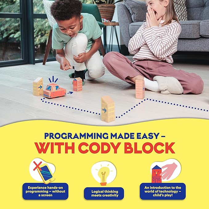 Cody Block Repeat Expansion Set, Educational Wooden Building Blocks and Car STEM Toys for Preschool Kids Ages 3+ - Bloomnest