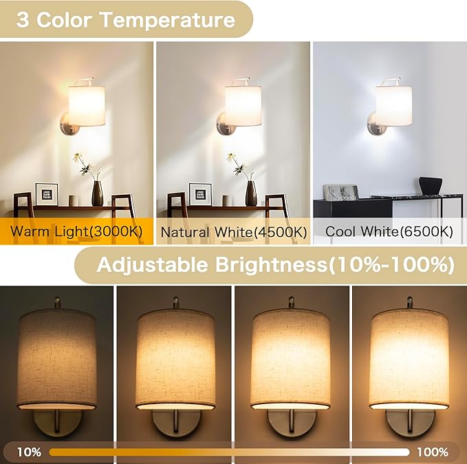 Rechargeable Battery Operated Wall Sconces Set of 2 Wireless Wall Lights with Remote Control 12 RGB Colors Magnetic Bulbs 5200mAh Battery Wireless Sconces for Bedroom Living Room (Silver) - Bloomnest