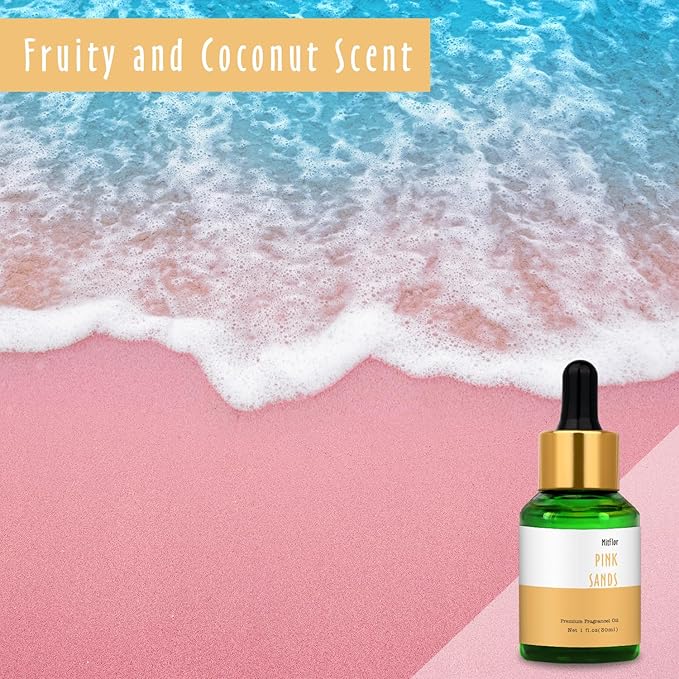 Pink Sands Fragrance Oil, MitFlor 30ml Premium Scented Oil, Large Size Fragrance Essential Oils for Diffuser, Soap & Candle Making Scents, Home Diffuser Oil - Bloomnest