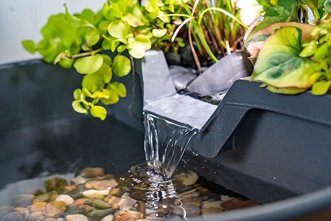 Aquascape AquaGarden Tabletop Desktop Fountain Kit with Waterfall, Meditation, Relaxation, Gray - Bloomnest