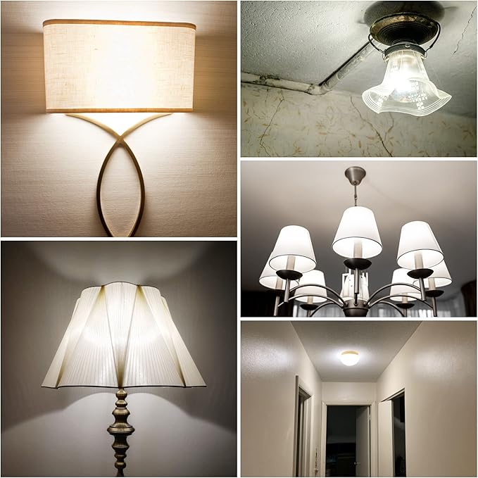 ALIDE E26 E27 12W LED Candelabra Bulbs,E26 100 Watt Led Replacement, 4000K Natural White,E26 LED Corn Light Bulbs 1200LM for Ceiling Fan Chandelier Pendant Lighting,Non-dimmable,4 Pack - Bloomnest