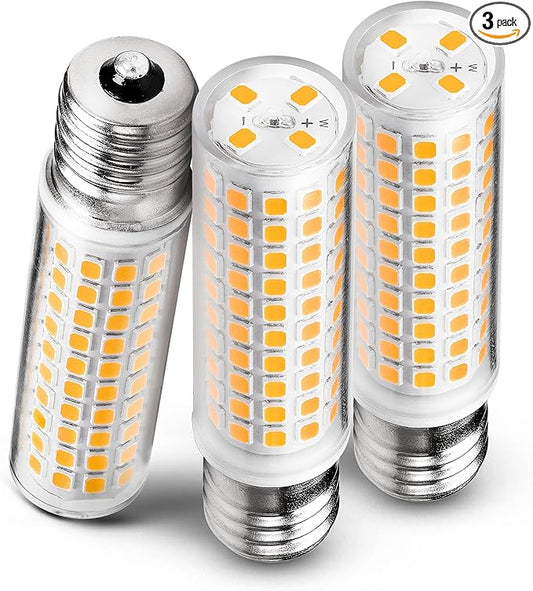 E17 10 Watt LED Bulb 100W Equivalent 2700K Warm White 1000lm Non-Dimmable 120V E17 Intermediate Base LED Bulb for Desk Lamp, Ceiling Fan Lights, Headboard Reading Lights, Chandelier, 3 Pack - Bloomnest