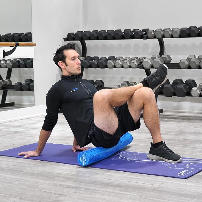 OPTP PRO-Roller Soft Density Foam Roller – Low Density Soft Foam Roller for Physical Therapy, Pilates, Yoga Foam Roll Exercises, and Muscle Recovery - Blue 36" x 4" - Bloomnest