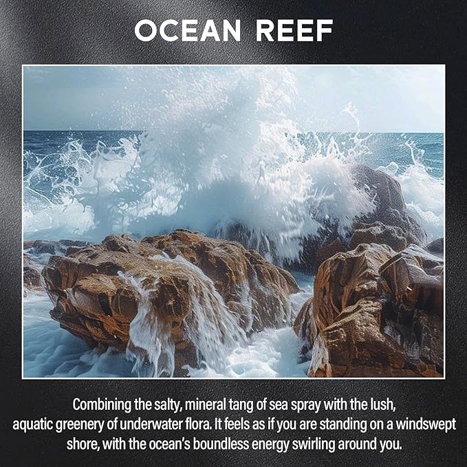 Ocean Reef Candle, 9oz Scented Candle for Men, Scented Candles for Home, Gifts for Men, Personalized Blessing Minimalist Men's Gifts - Bloomnest