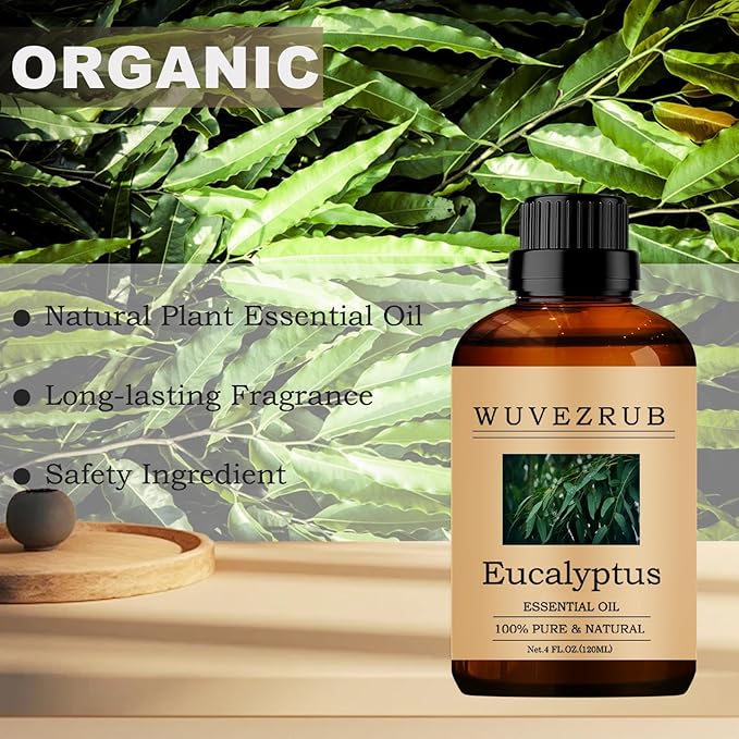 Eucalyptus Essential Oil - 120ML, 100% Pure and Natural for Aromatherapy Diffuser - 4 Fl Oz - Bloomnest