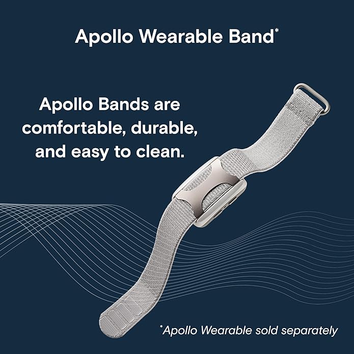 Apollo Neuro Sleep Band | Enhance Sleep With Adjustable Ankle Strap for Apollo Wearable Devices
