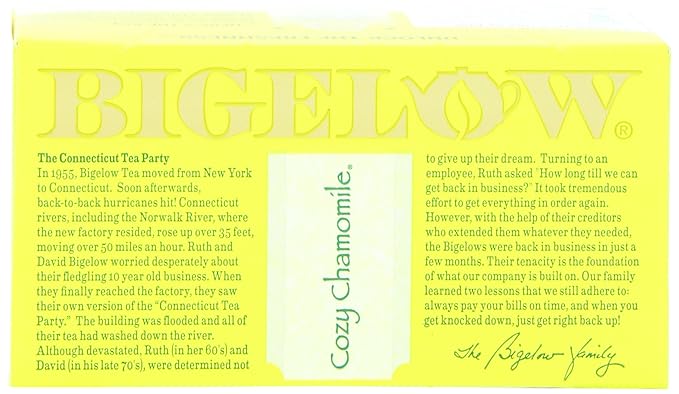 Bigelow Cozy Chammomile Herbal Tea, 20-count (Pack of6) - Bloomnest
