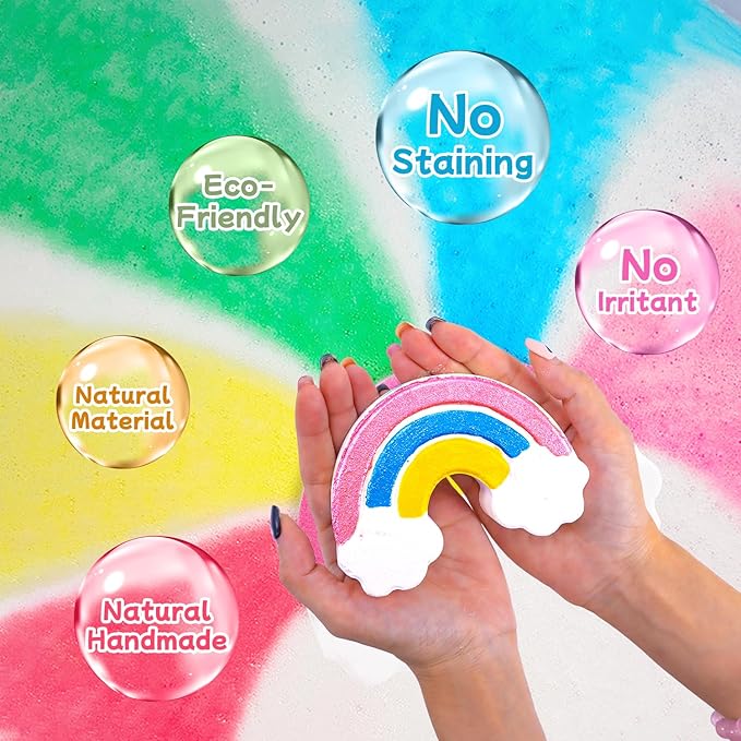 9XXL Bath Bombs Gifts Set, BusyMouth 9pc Kids Bath Bombs with Surprise Toys | Non-Toxic Bubble Bath | Birthday Gift Set for Girls & Boys Ideal Gift for Mother's Day Valentines - Bloomnest