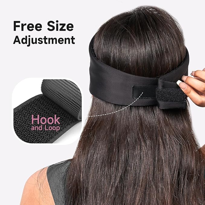 Umisleep Soft Sleep Mask, Blackout Eye Mask for Side Sleepers, Women Men Sleeping Mask, Anti-Wrinkle & Softer Than Real Mulberry Silk Eye Cover, Satin Blindfold with Adjustable Band, Black - Bloomnest