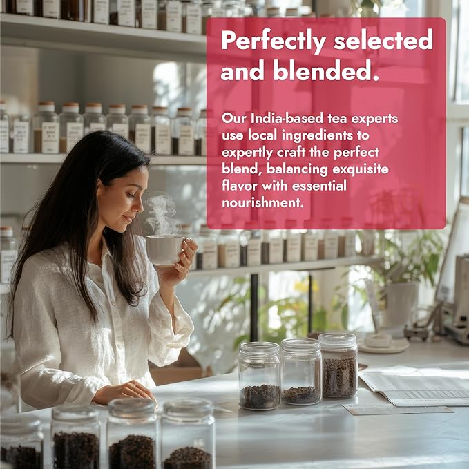 Vital Bloom Hibiscus Tea, 120 Tea Bags, 100% Natural Hibiscus Flowers, Caffein Free, Hot or Cold Brew Herbal Tea, Bleach Free Tea Bags, Non GMO (Free Bamboo Tongs included) - Bloomnest