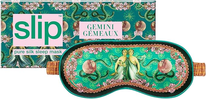 slip Pure Silk Sleep Mask - 100% Pure 22 Momme Mulberry Silk Eye Mask - Comfortable Sleeping Mask with Elastic Band, Zodiac Collection: Gemini - Bloomnest