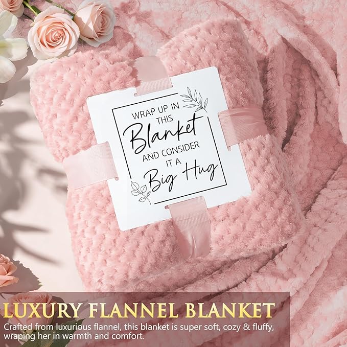 Valentine's Day Birthday Gifts for Women Self Care Package Get Well Soon Gift Baskets, Thinking of You Sympathy Spa Gift Set w/ Crochet Flower Bouquet, Unique Gifts for Women Her Wife Girlfriend Mom