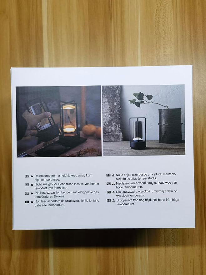 Small Cordless Table Lamps Rechargeable Set of 2 for Indoor/Outdoor, Portable Battery Operated Powered Lamps, Dimmable 3 Color Modes Waterproof, LED Desk Lights for Bedroom/Restaurant/Camping-Black - Bloomnest