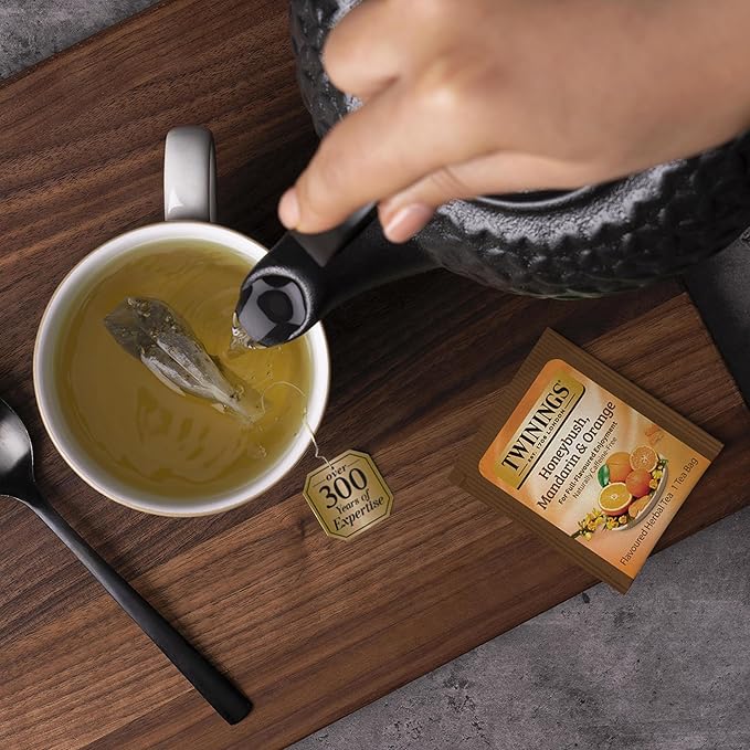 Twinings of London Honeybush, Mandarin, and Orange Herbal Tea Bags, 20 Count - Bloomnest