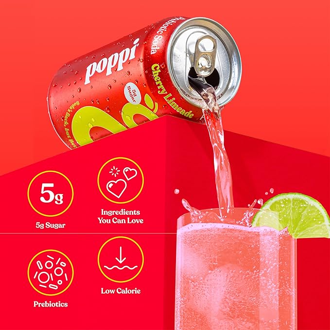 Poppi Sparkling Prebiotic Soda Beverage with Apple Cider Vinegar, Seltzer Water and Fruit Juice, Short List Variety Pack, 12 Fl Oz, Pack of 12, Packaging May Vary - Bloomnest