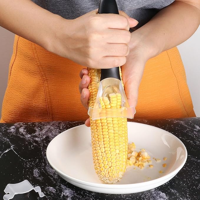 Professional Corn Kernel Cutter, Corn Cutter Peeler Stripper Tool with Large Ergonomic Handle, Corn Peeler #1114 - Bloomnest