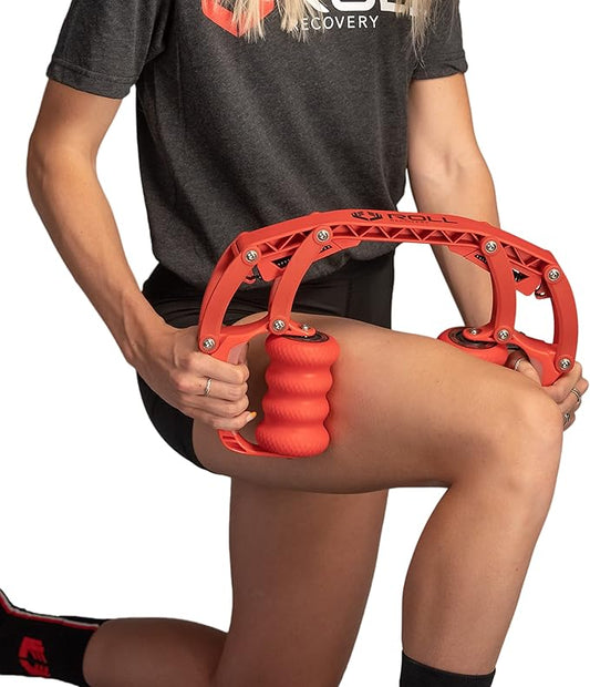 ROLL Recovery R8 (Lava Red) - Deep Tissue Massage Roller - Bloomnest