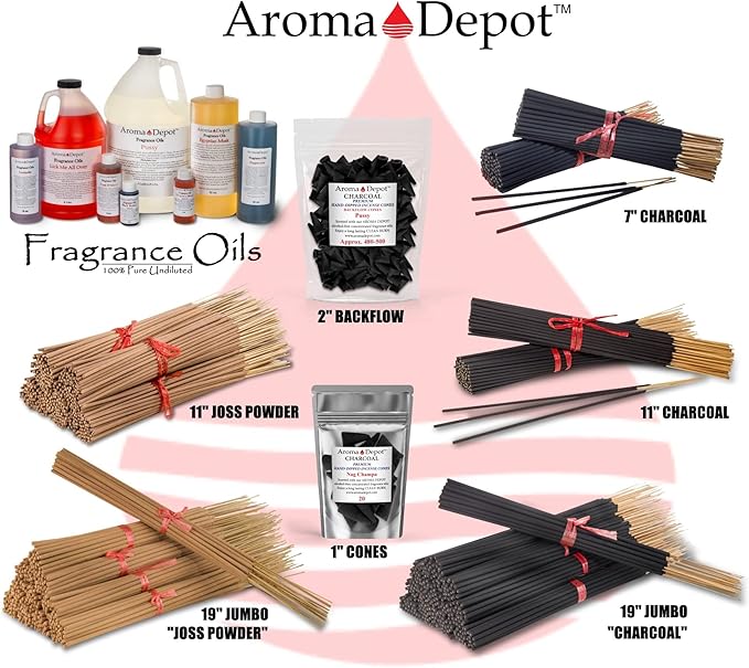 Coffee Type Most Exotic 7'' Incense Sticks. Approx. 85 to 100 Sticks Per Bundle, Each Natural Stick Burns for 45 mins to 1 Hour Each. Long Lasting. Guarantee 100% Pure AromaDepotInc