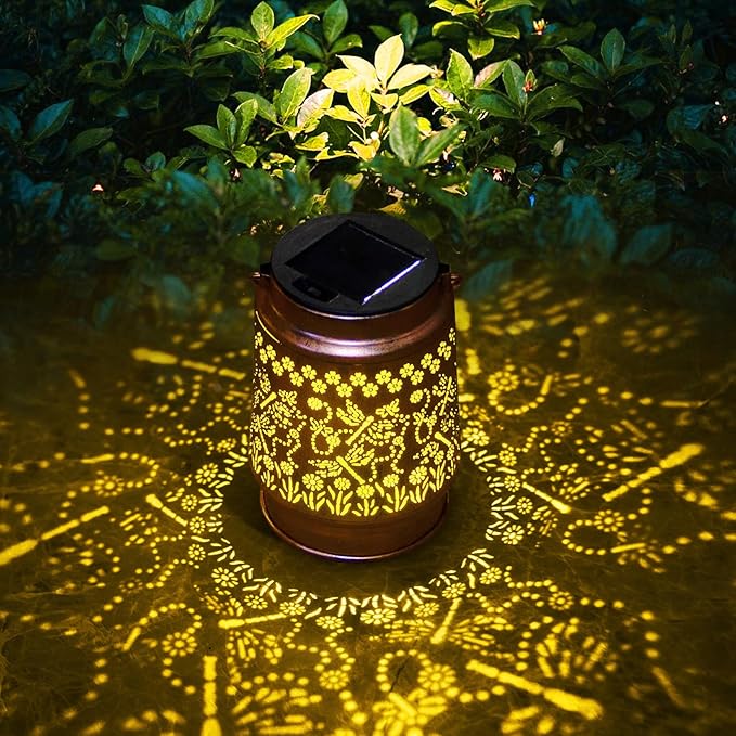 Solar Dragonfly Lantern, Solar Light for Garden, Dragonfly Gifts, Gifts for Women, Gifts for mom, Grandma Gifts, Garden Gifts, mom Day Gifts, Christmas Gifts - Bloomnest
