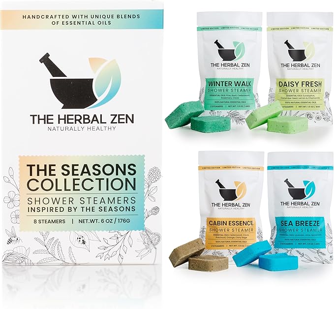 Shower Steamers Aromatherapy Tablets – Variety Pack - Shower Bombs Aromatherapy Made in USA – Valentines Day Gift for Her and Him – Natural Essential Oils – Adult Christmas Stocking Stuffers (8 Pack)