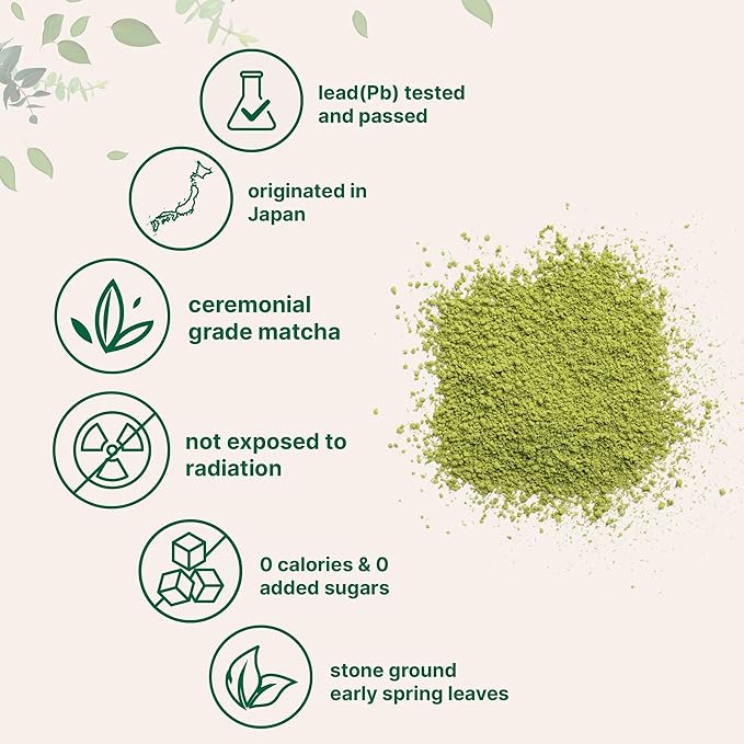 Organic Ceremonial Grade Matcha Powder, 100g | 100 Servings | Premium First Harvest Authentic Japanese Origin | 100% Pure Barista-Grade Sugar-Free Matcha Green Tea For Latte, Beverage & Baking - Bloomnest