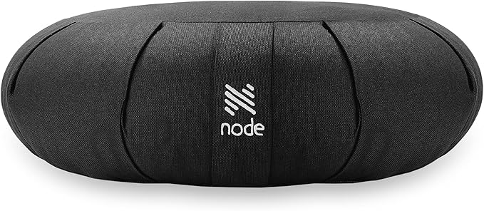 Zafu Meditation Cushion, 15" Round Buckwheat Yoga Pillow with Organic Cotton Cover - Bloomnest