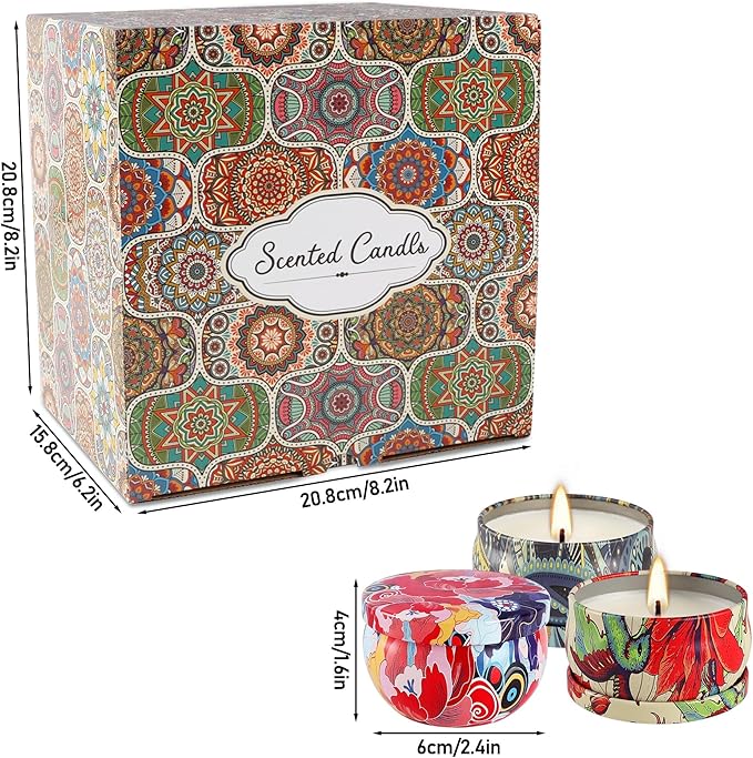 36-Pack Scented Candles Gift Set, 2.5oz Long-Lasting Soy Wax Candles with Essential Oils for Aromatherapy, Home Fragrance for Christmas Valentine's Day Holiday Season Relaxation Gifts - Bloomnest