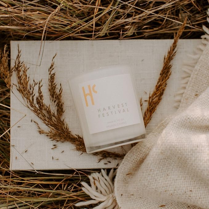 Long-Lasting Harvest Festival Fragrance - Single Wick Scented Candles - Up to 60 Hour Burn Time, Cruelty-Free Soy Candle Wax Blend - Pumpkin Fragrance, Notes of Amber & Orange (9 oz) - Bloomnest