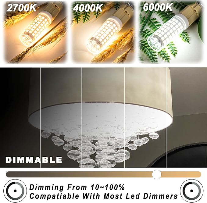 ALIDE E12 Kx-2000 60W C7 Dimmable Led Candelabra Bulbs Equivalent, 4000K Natural White T6 110V 120V Small Base E12 LED Bulbs 6W for Ceiling Fan Salt Lamp Chandelier Lighting,600lm,8Pack - Bloomnest
