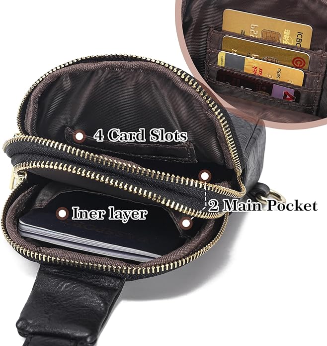 INICAT Small Sling Bag for Women Everyday & Travel Crossbody Bags Lightweight Cross Body Purses Vegan Leather - Bloomnest