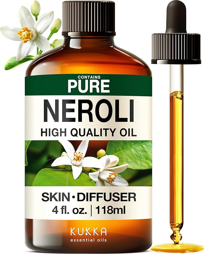 KUKKA Neroli Essential Oils - 4 Fl Oz - for Hair, Skin, Diffuser, Aromatherapy & DIY Soap Making Scent - Bloomnest