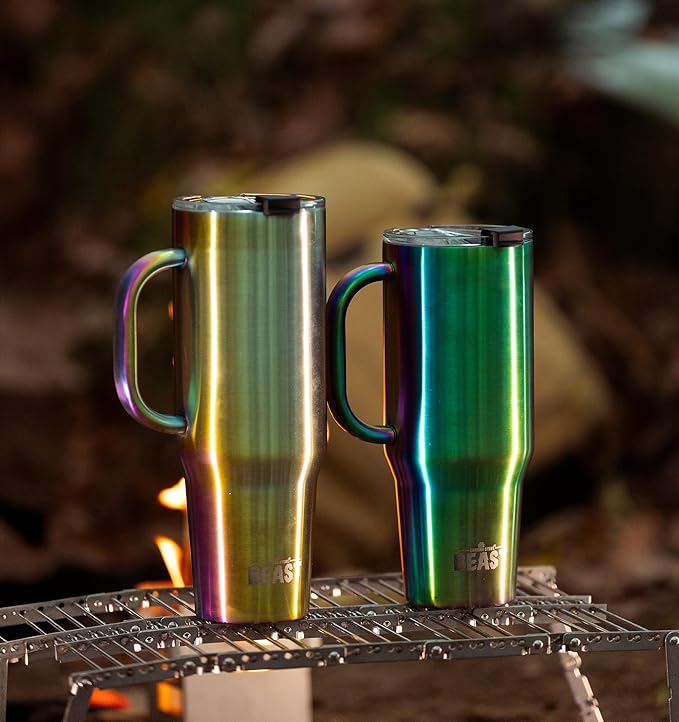 Beast 42 oz Tumbler Stainless Steel Vacuum Insulated Coffee Ice Cup Double Wall Travel Flask (Rainbow) - Bloomnest