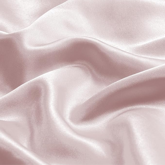 BEDELITE Satin Body Pillow Cover, Super Soft and Cooling Body Pillow Pillowcase for Hair and Skin, Breathable Silky Full Long Pillowcase Cover(20"x54", Lotus Pink) - Bloomnest