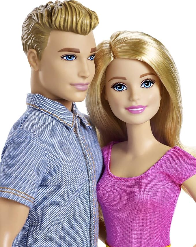 Barbie Dolls, Barbie and Ken Doll 2-Pack Featuring Blonde Hair and Bright Colorful Clothes, Kids Toys and Gifts (Amazon Exclusive) - Bloomnest