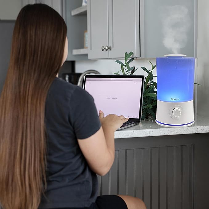 BlueHills Premium 2000 ML XL Large Essential Oil Diffuser Aromatherapy Humidifier for Large Room Home 40 Hour Run Huge Coverage Area 2 Liter Extra Large Capacity Huge Diffuser High Mist White E001 - Bloomnest
