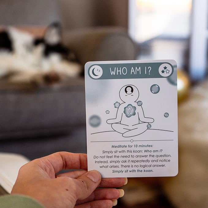 BEST 100 Daily Meditation Cards | Anxiety Relief Item for Relaxation | Self Care Kit for Stress Relief | Perfect Mindfulness Gift For Teens & Adults | Advance Beyond Positive Affirmations - Bloomnest