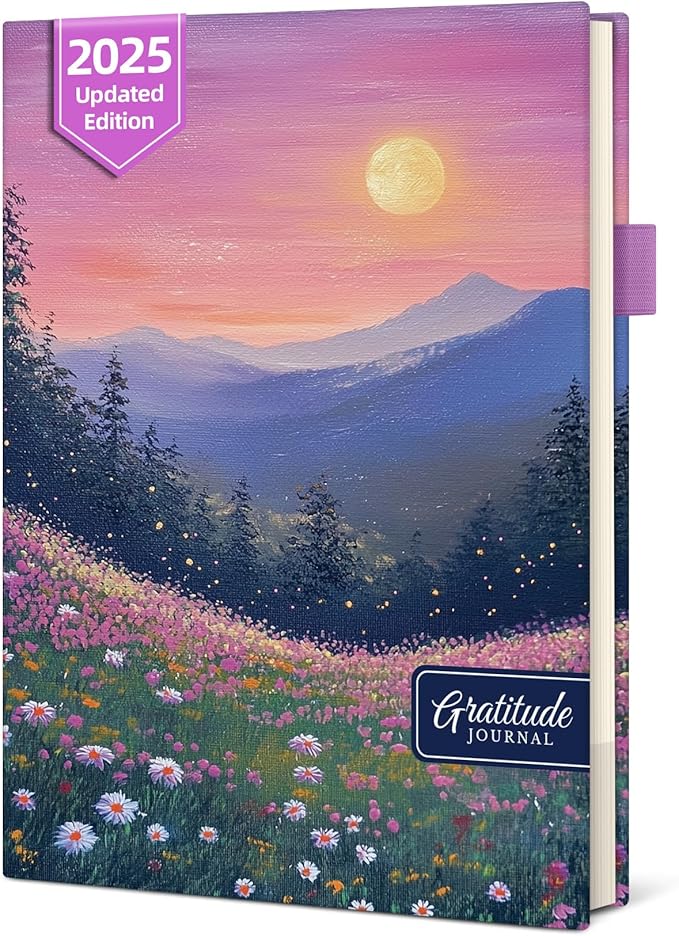 Gratitude Journal for Women – Undated Daily Mindfulness & Manifestation Journal with Prompts for Cultivate Affirmations, Positivity, Self-Care & Happiness - Twilight Bloom - Bloomnest