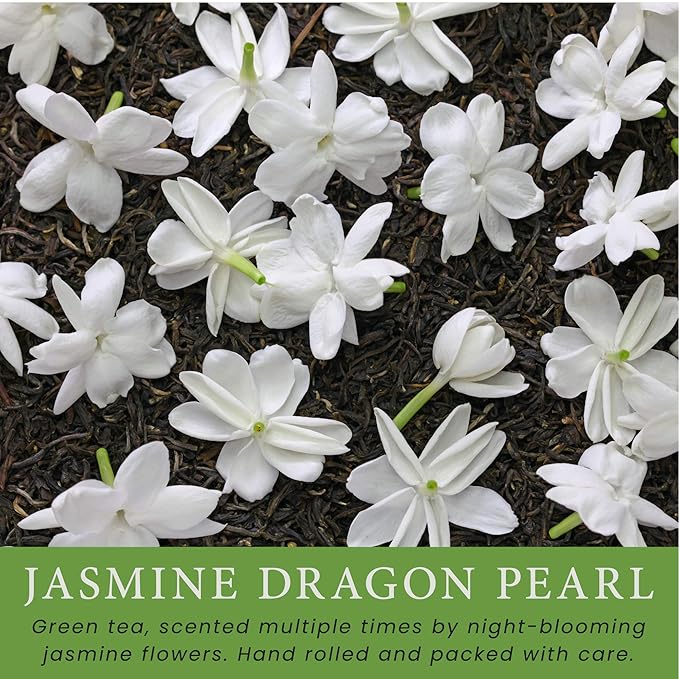 MagJo Jasmine Dragon Pearls, Rolled Green Tea 1 lb - Bloomnest