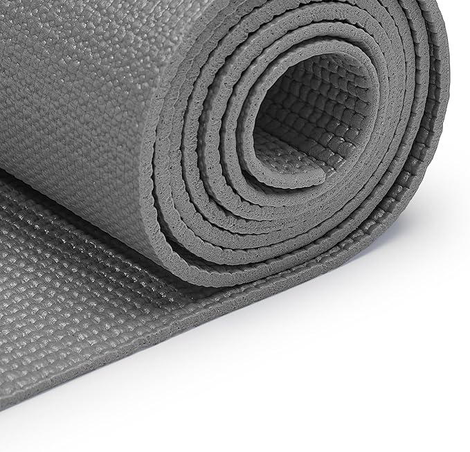 Sunny Health & Fitness Non-Slip Yoga Mat – Durable, Anti-Tear, Lightweight, Cushioned Support for Yoga, Pilates, Stretching Exercises, Meditation and Floor Workouts | Multiple Sizes & Colors - Bloomnest