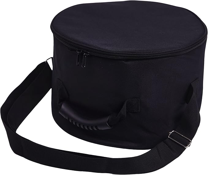 Singing Bowl Carry Case - 12 inch Black Padded Singing Bowl Bag, Sound Bowl Carrier/Crystal Bowl Bag for Storage and Transport - comes with Adjustable Unisex Chakra Bracelet - Bloomnest
