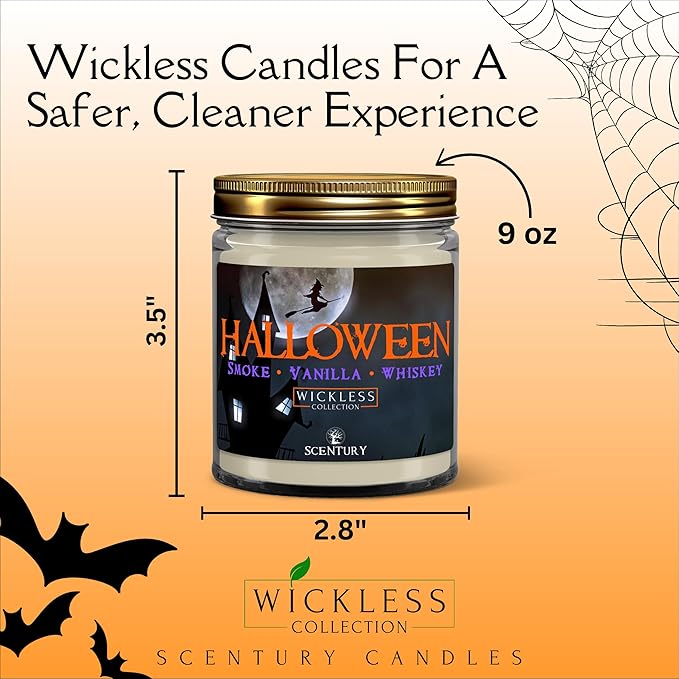 Wickless Halloween Candles for Candle Warmer Lamp, Many Scents to Choose, 100% Non-Toxic Soy Wax, Scented Candle Melts for Warming Plate, Handmade in The USA - Bloomnest