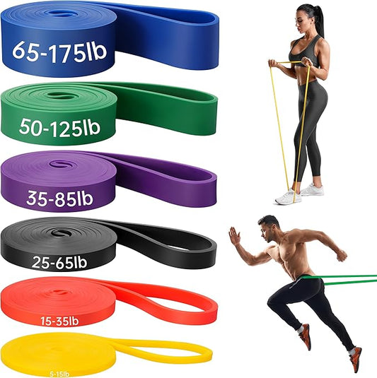 Workout Bands, Resistance Bands for Working Out, Stretch Bands, Long Gym Elastic Bands for Workout, Pull Up Training Bands for Body Stretching, Physical Therapy, Muscle Training - Bloomnest