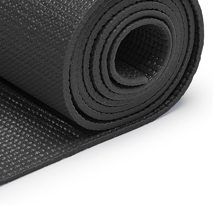 Sunny Health & Fitness Non-Slip Yoga Mat – Durable, Anti-Tear, Lightweight, Cushioned Support for Yoga, Pilates, Stretching Exercises, Meditation and Floor Workouts | Multiple Sizes & Colors - Bloomnest