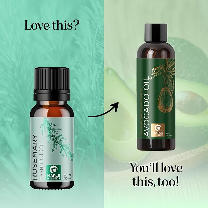 Pure Rosemary Essential Oil for Aromatherapy - Undiluted Rosemary Oil for Hair Skin and Nails - Rosemary Essential Oil for Diffusers Plus Hair Oil for Enhanced Shine Cleansing and Dry Scalp Treatment - Bloomnest
