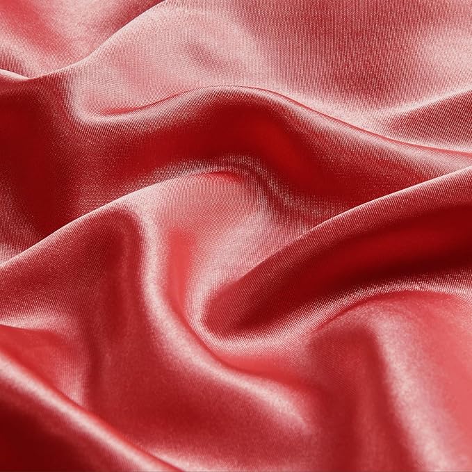 BEDELITE Satin Body Pillow Cover 2 Pack, Super Soft and Cooling Body Pillow Pillowcase for Hair and Skin, Breathable Silky Full Long Pillowcase Cover(20"x54", Baked Apple) - Bloomnest